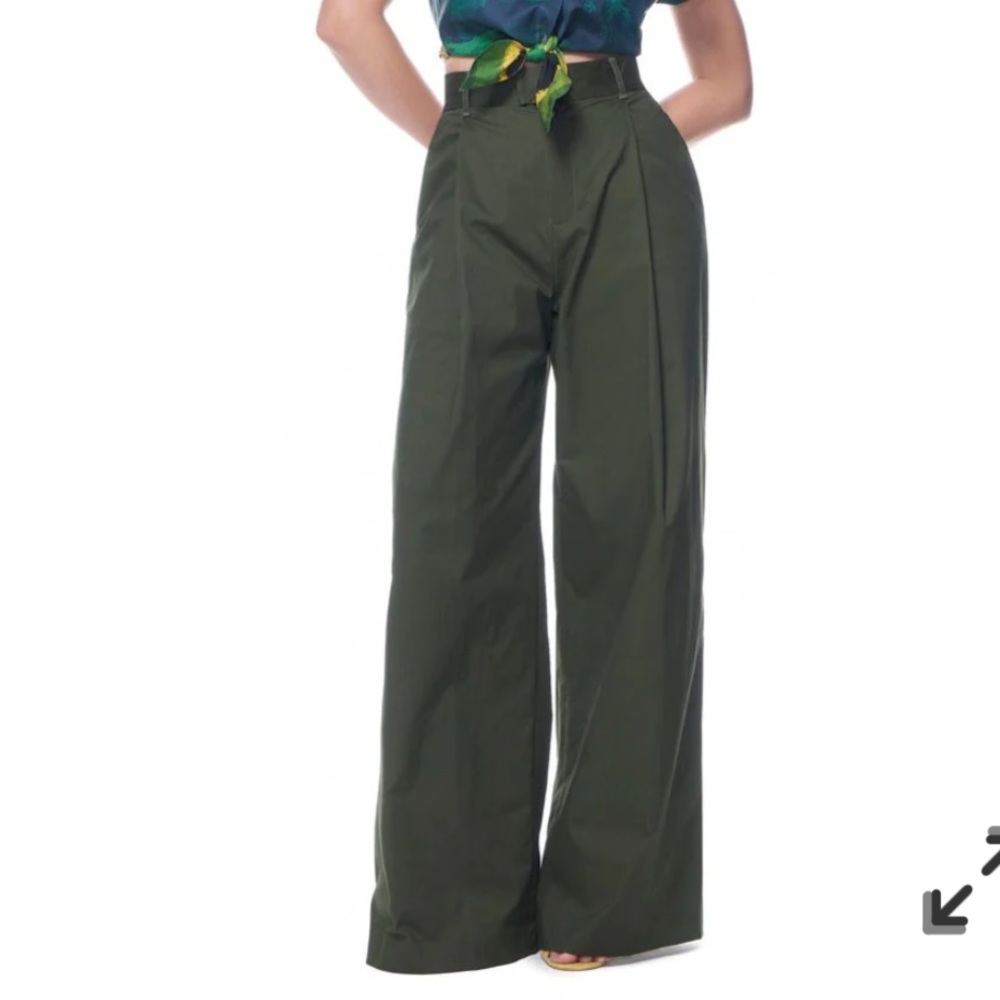 NWT The Kit Leigh Trousers in Viridian Olive Size 4